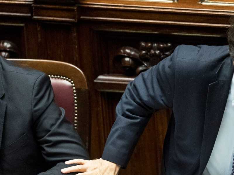 Luigi Di Maio e Dario Franceschini (foto LaPresse)