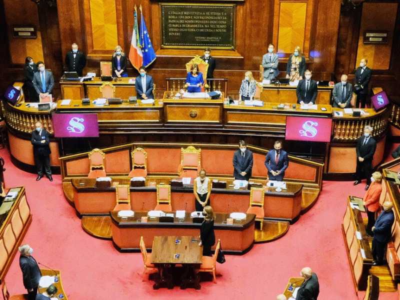 L'aula del Senato (foto LaPresse)