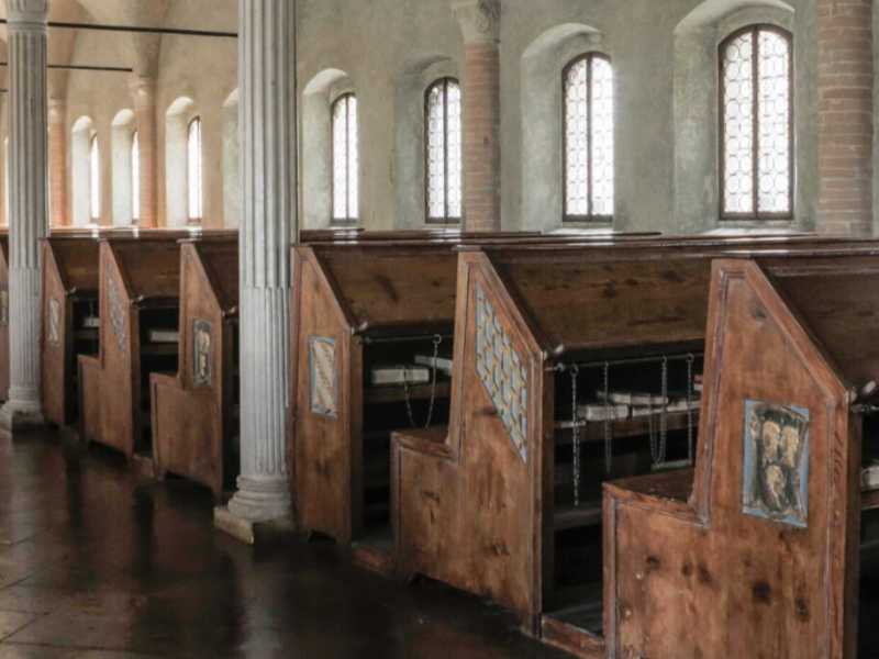 La Sala del Nuti della Biblioteca malatestiana di Cesena (foto tratta da Wikipedia)