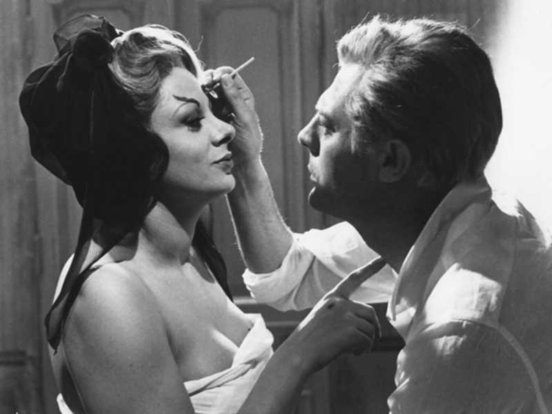 Sandra Milo con Marcello Mastroianni in 8 e 1/2 di Fellini