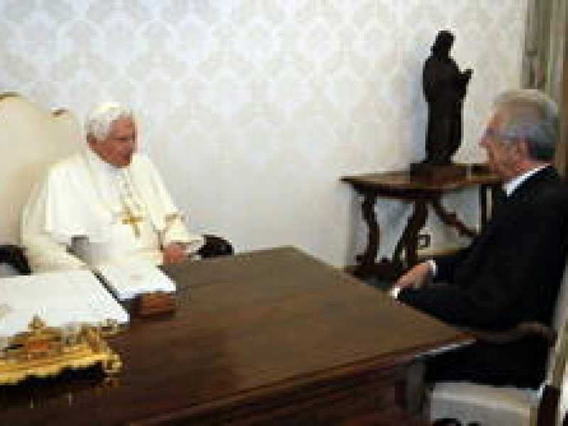 Quell’intesa cordiale (da record) tra Monti e l’appartamento del Papa
