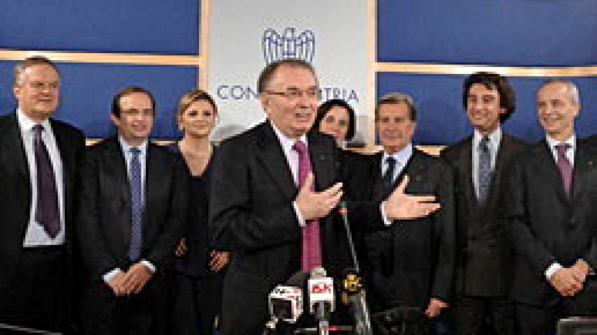 Immagine di Squinzi non pacifica, ma riesce a sedurre il Veneto
