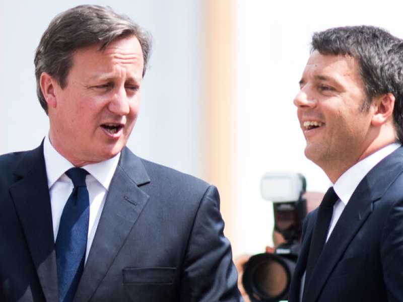 Cameron cerca il sostegno di Renzi per un'Europa a due velocità