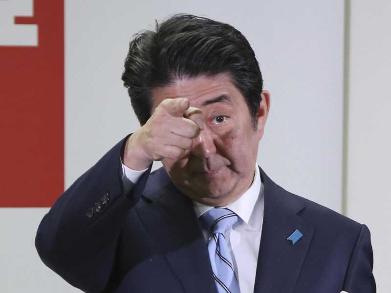 Il premier giapponese Shinzo Abe (foto LaPresse)
