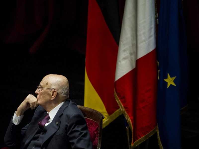 Il presidente della Repubblica Giorgio Napolitano (foto LaPresse)
