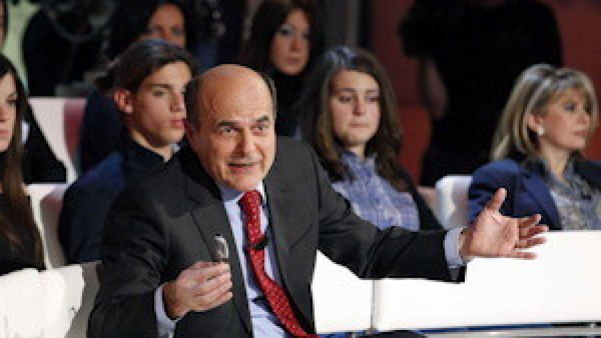 Immagine di Bersani non lo capisco, il tono sì, sembra sempre che non glielo fan fare
