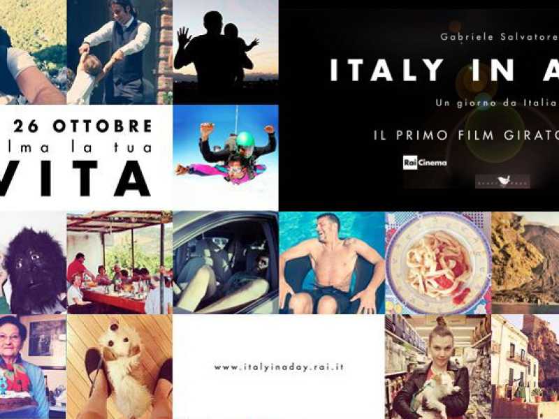 La locandina del film di Salvatores, "Italy in a day"