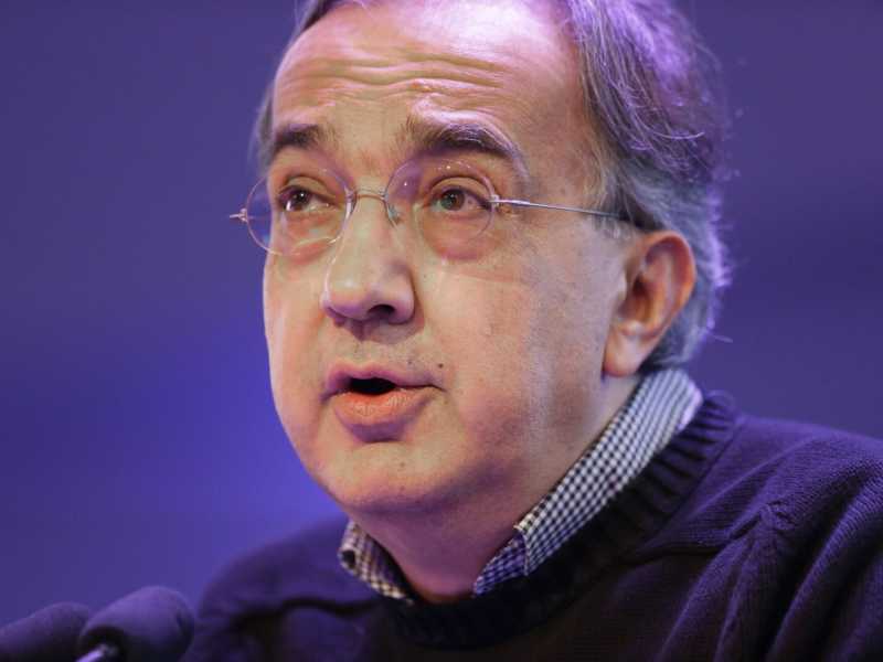 L'Ad di Fiat Sergio Marchionne (foto AP)