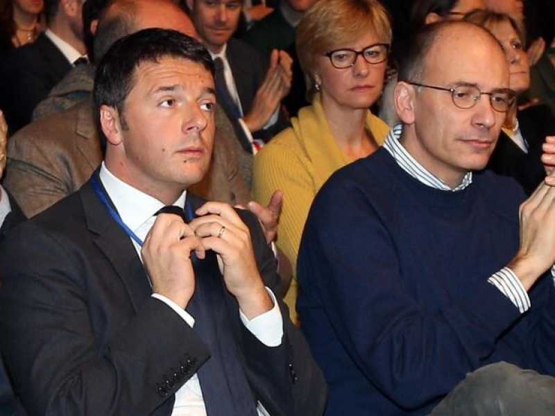 Renzi gioca col pulsante finish e sfida ancora Letta sulla legge elettorale