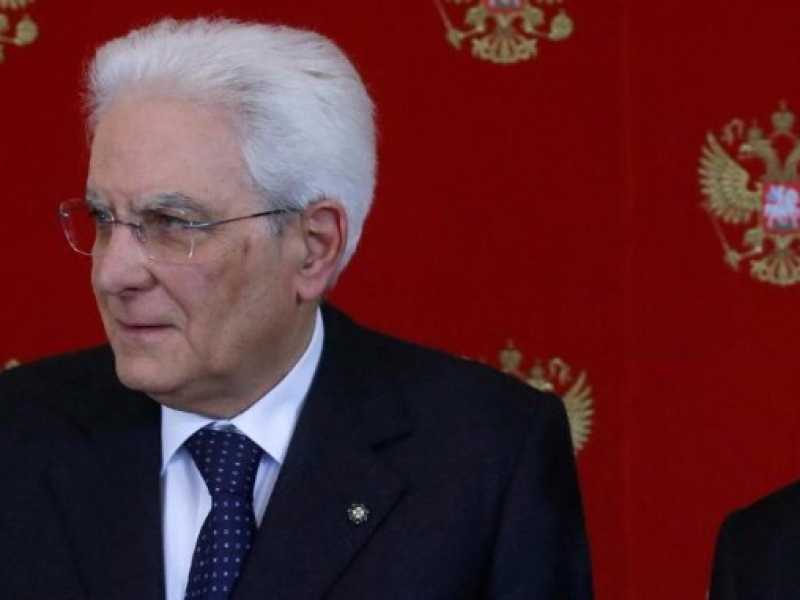 Mattarella in Russia, il Presidente della Repubblica da Putin (foto LaPresse)