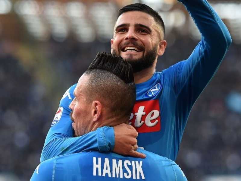 Hamsik e Insigne (foto LaPresse)