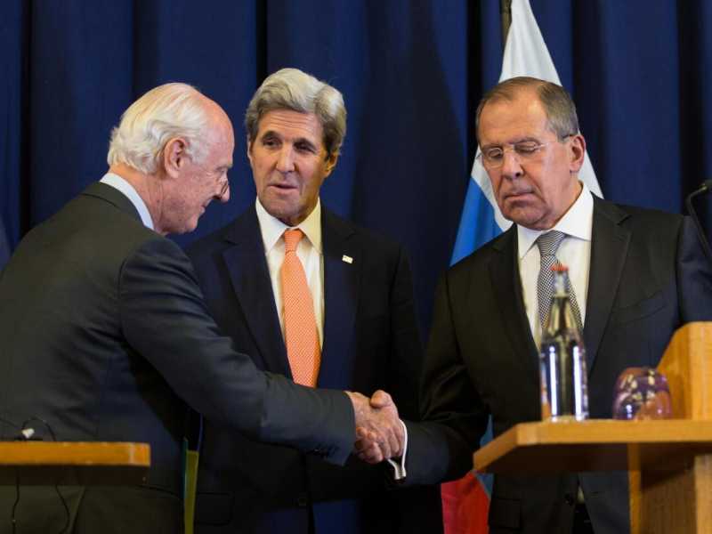 De Mistura, Kerry, Lavrov