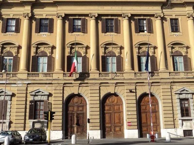 La sede del ministero dell'Economia in via XX Settembre