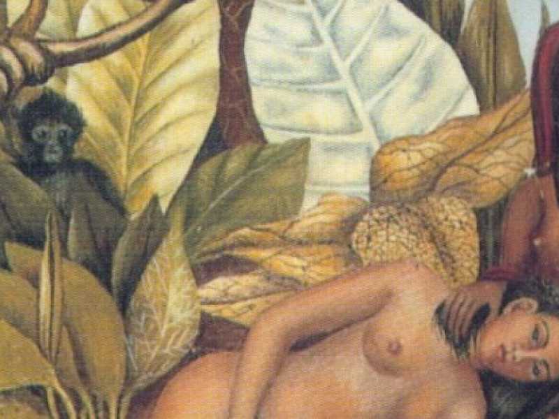 Due nudi nel bosco" di Frida Kahlo
