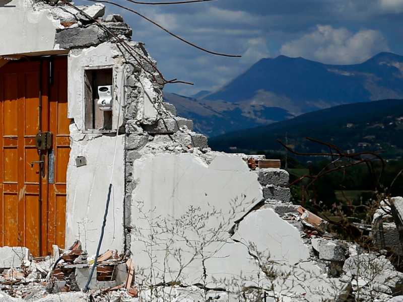 Amatrice, il 18 agosto 2020. Foto LaPresse