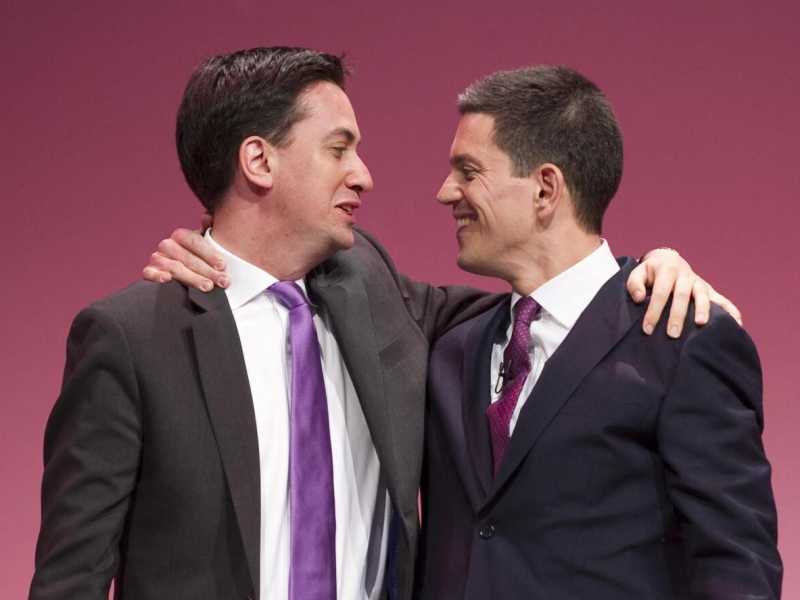David e Ed Miliband (foto LaPresse)