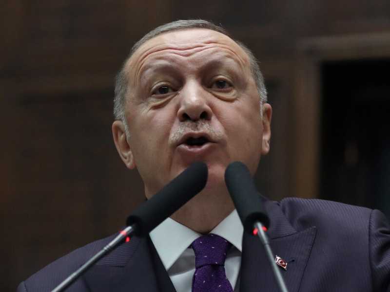 Il presidente turco Tayyip Erdogan (foto LaPresse)