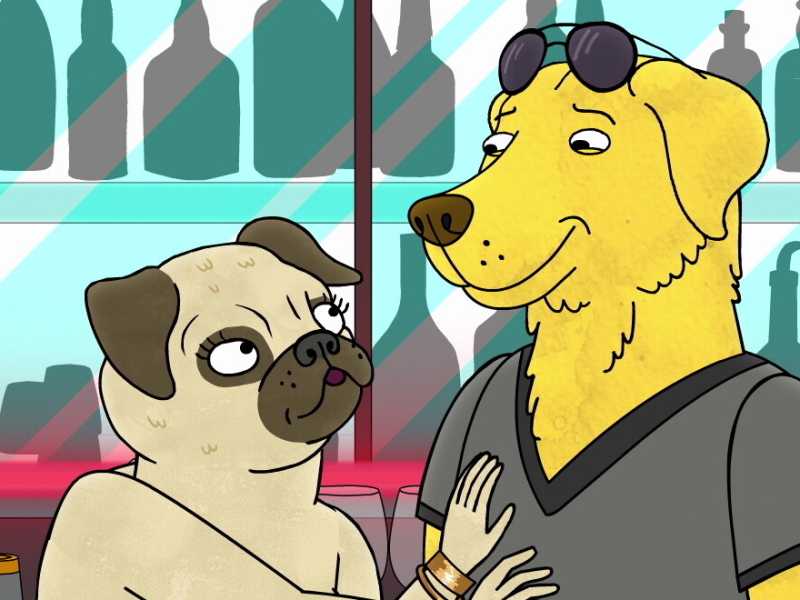 Mr Peanutbutter nella serie "BoJack Horseman" 