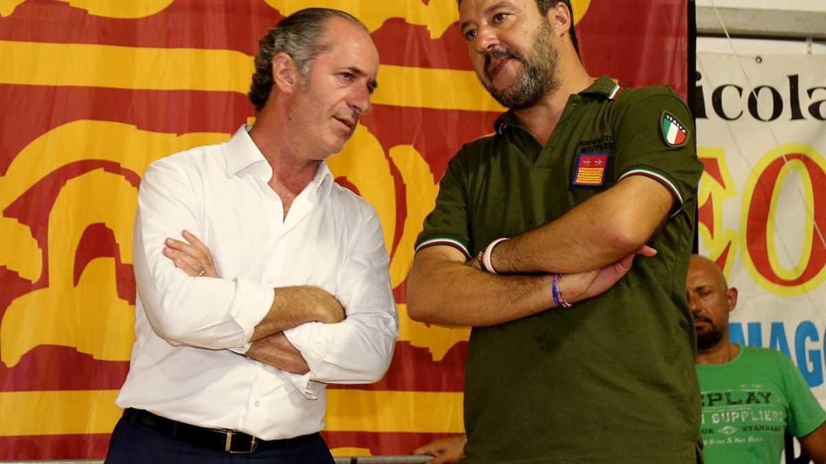Immagine di Zaia la mannaia (su Salvini)
