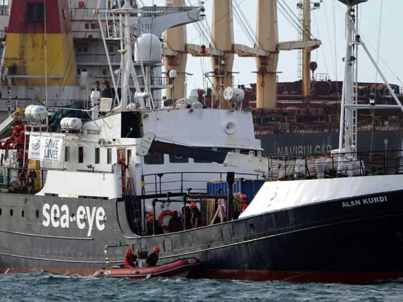 La nave ong Alan Kurdi (foto LaPresse)