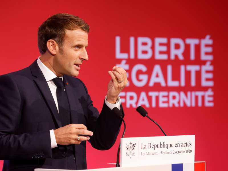 Il presidente francese Emmanuel Macron&nbsp;<br />