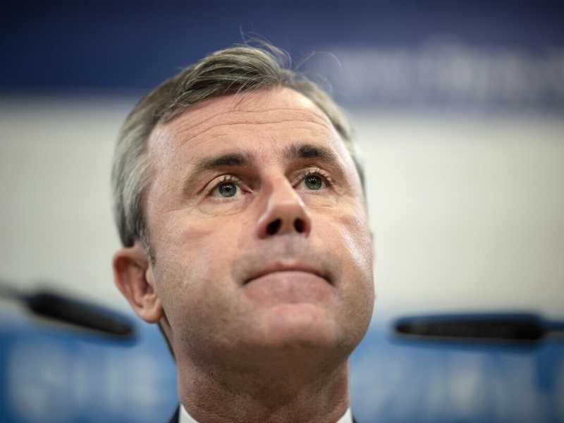 Norbert Hofer, leader del Partito della libertà austriaco (FPÖ) <br />