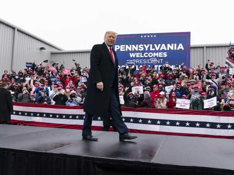 &nbsp;Trump a un comizio in Pennsylvania