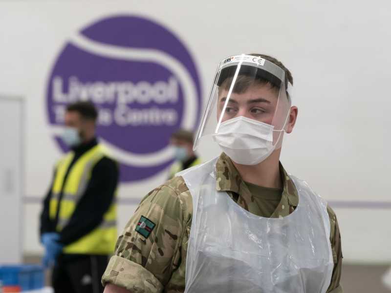 Regno Unito: al via progetto pilota per test anti-Covid su tutta la popolazione di Liverpool (Ap Photo / Jon Super) <br />