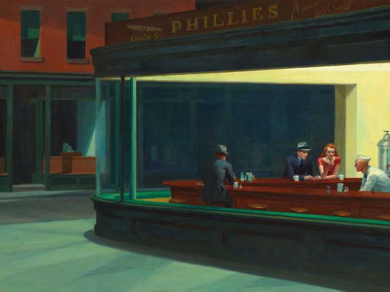 "I nottambuli", Edward Hopper (Wikipedia)