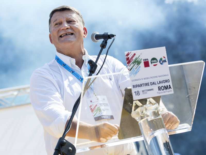 Pierpaolo Bombardieri. Photo Roberto Monaldo / LaPresse&nbsp;<br />