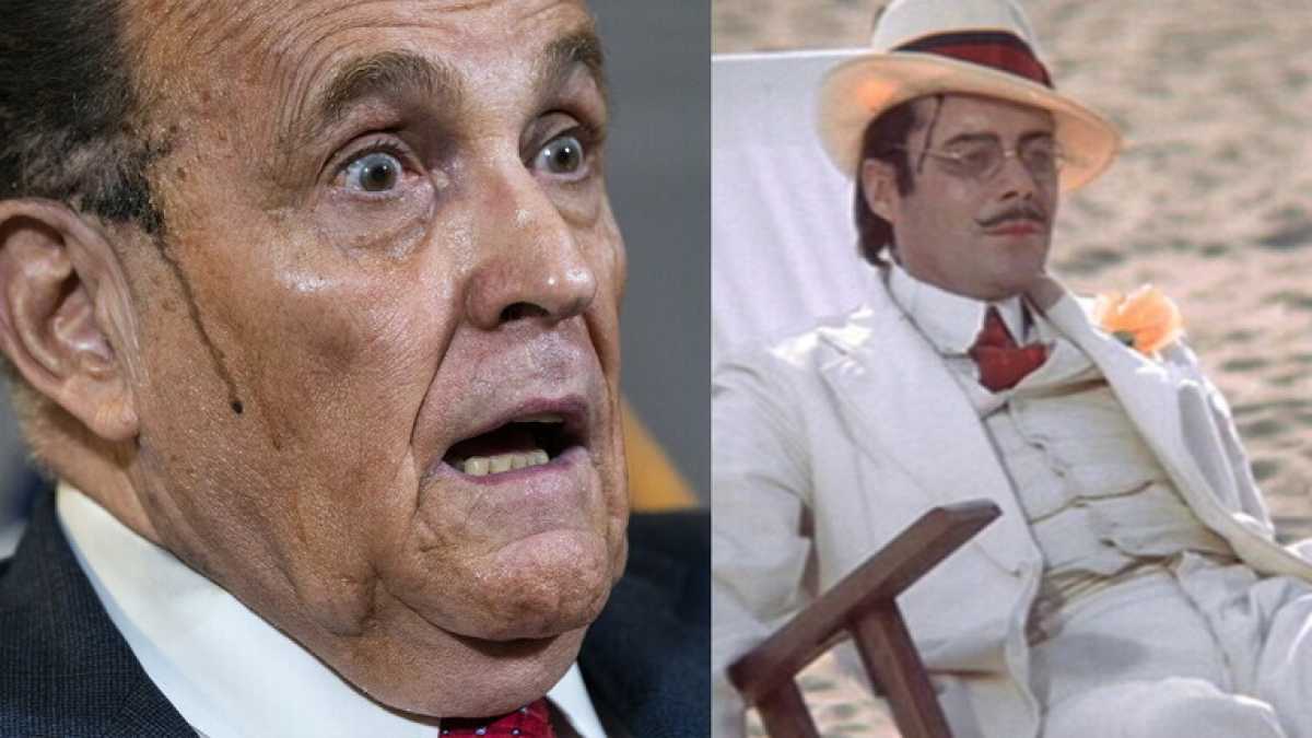 Immagine di La tinta che cola sul volto. Giuliani come Dirk Bogarde