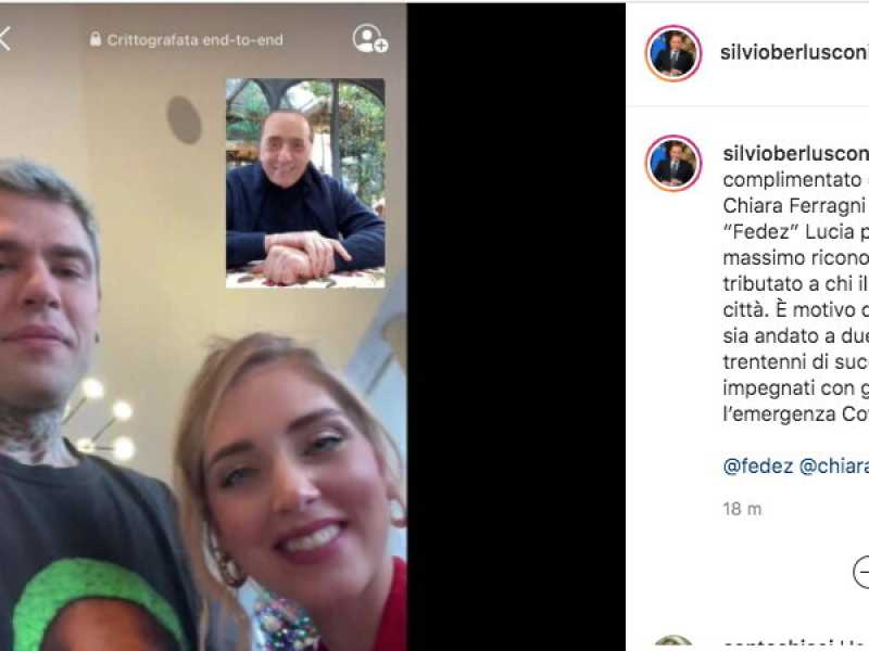 (screen dal profilo Instagram di Silvio Berlusconi)