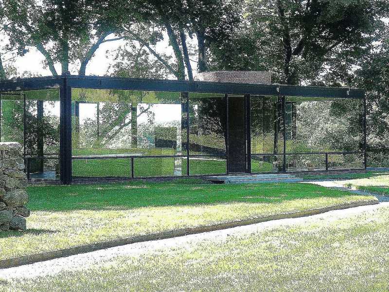 &nbsp;La casa di vetro di Philip Johnson. Foto CC di A. Latina Brown<br />
