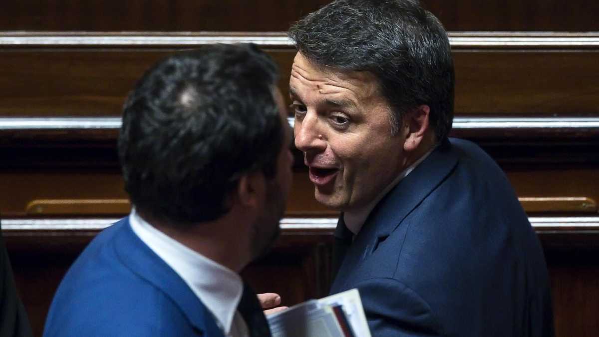 Immagine di Renzi-Salvini: ritorna l'intesa, ma lo sgambetto a Conte è quasi impossibile