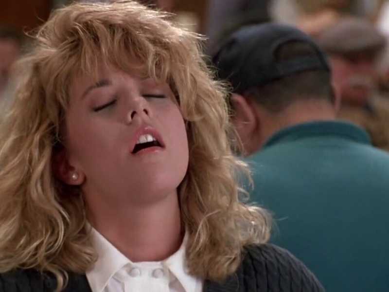 Meg Ryan nella celebre scena di Harry ti presento Sally <br />