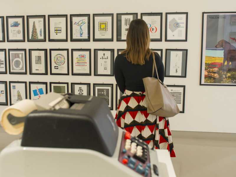 Inaugurazione della mostra Olivetti al Museo del Novecento di Milano, marzo 2019 (foto Carlo Cozzoli - LaPresse)