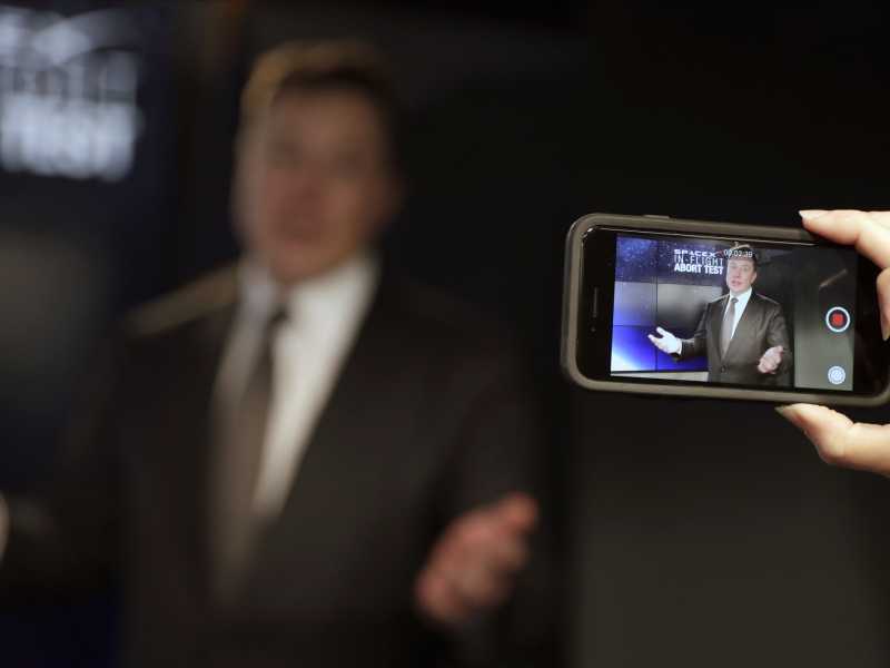 Musk a Cape Canaveral (LaPresse)<br />