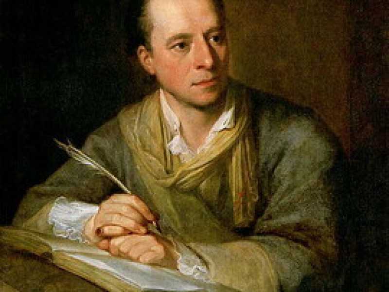 Il ritratto che la pittrice svizzera Angelica Kauffmann fece a Winckelmann nel 1764 a Roma (Wikipedia)&nbsp;<br />
