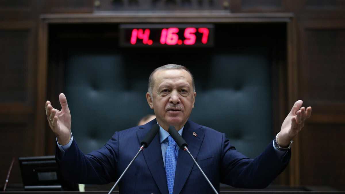 Immagine di Erdogan tasche vuote
