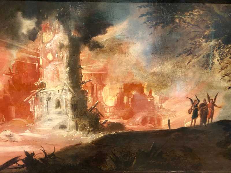 La distruzione di Sodoma e Gomorra, Anonimo