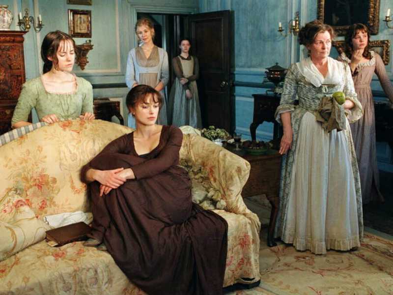 Una scena del film diretto da Joe Wright "Orgoglio e pregiudizio" del 2005<br />