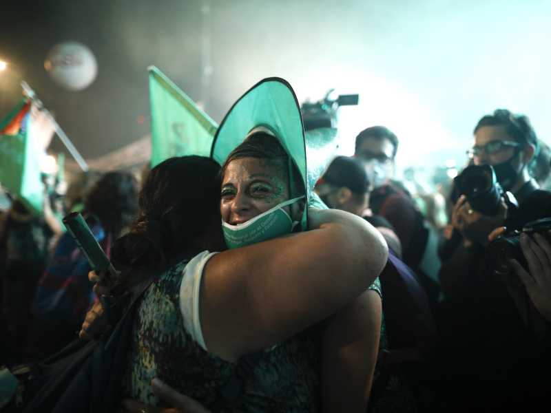 Decisione storica in Argentina: il Senato legalizza l'aborto (AP Photo/Natacha Pisarenko) <br />