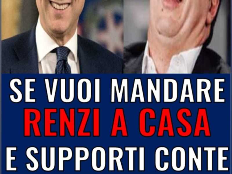 "Se vuoi mandare a casa Renzi, clicca qui". L'uscita di Giuseppe Conte sui social