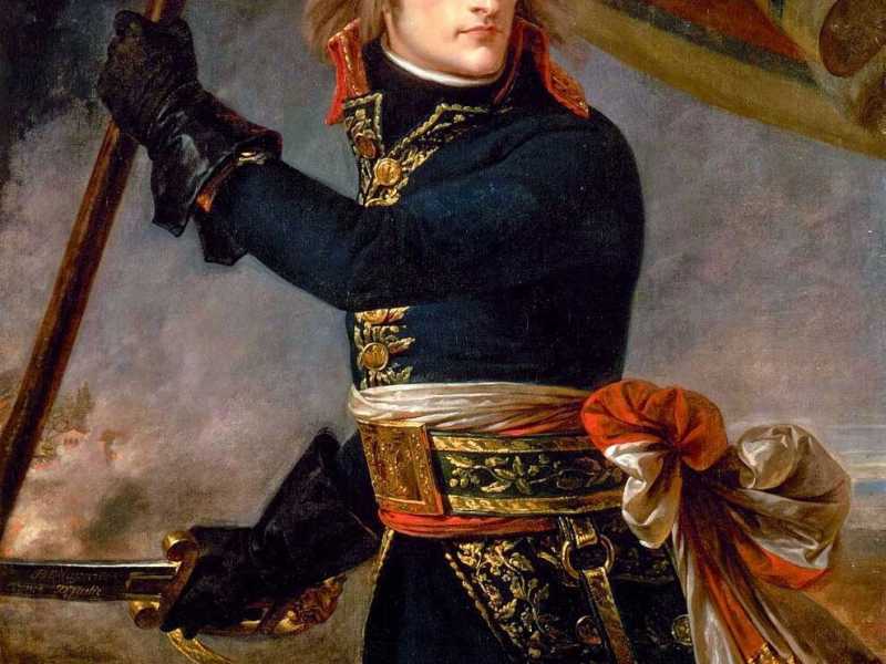 Napoleone alla battaglia del ponte di Arcole del  1796, ritratto da Antoine-Jean Gros (1801), conservato al Louvre (Wikipedia)&nbsp;<br />