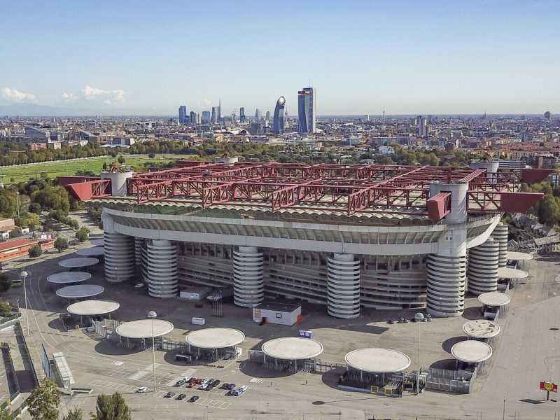 Lo stadio San Siro di Milano (foto Ansa)