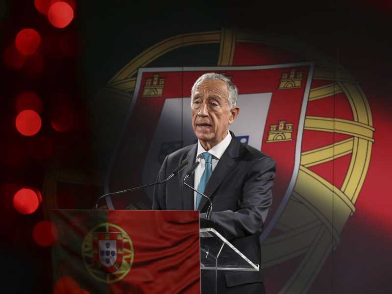 Il presidente della Repubblica portoghese Marcelo de Sousa (foto: Manuel de Almeida/Pool via AP)