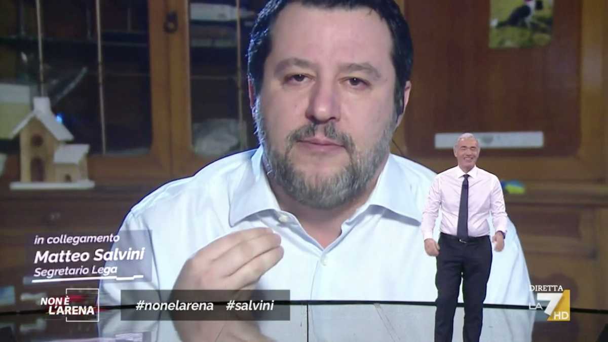 Immagine di L'endorsement (da Giletti) di Salvini per Berlusconi al Quirinale