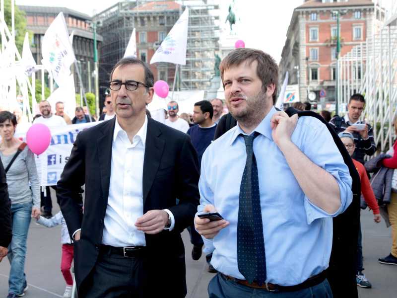 Giuseppe Sala e Pierfrancesco Majorino  (foto Ansa)&nbsp;<br />
