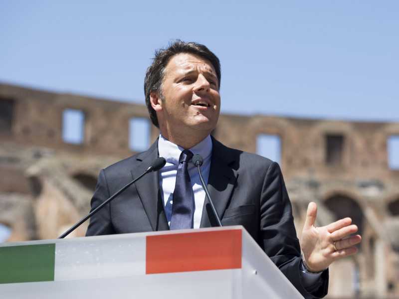 Matteo Renzi (foto Ansa) <br />