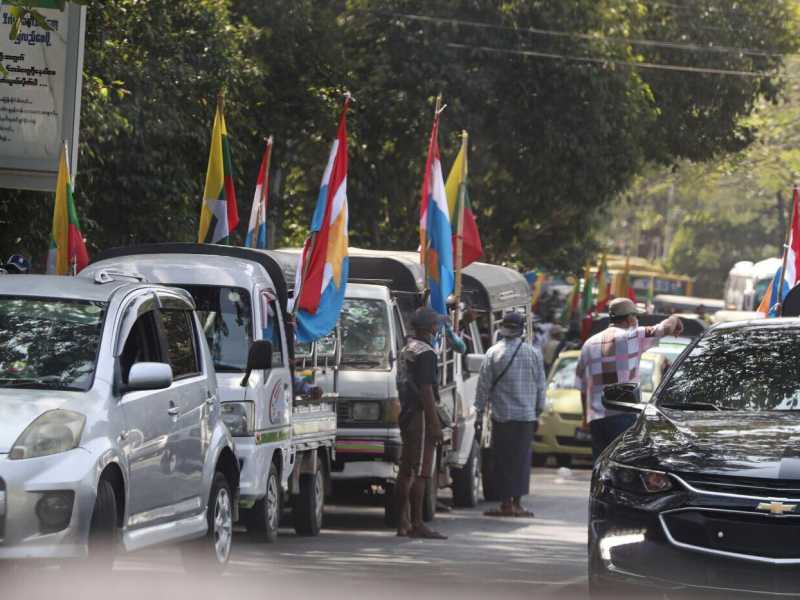 Yangon, 1 febbraio 2021. (Foto Ap, Thein Zaw)